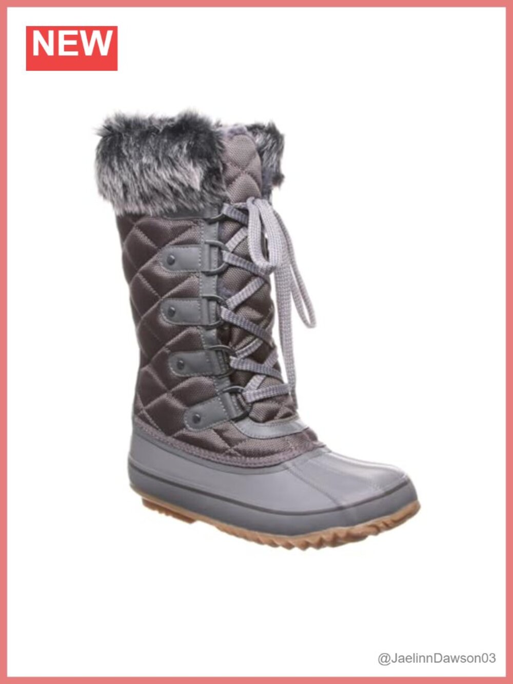 Bearpaw Mckinley Snow Boots Waterproof Faux Fur Lined Lace-Up Mid-Calf Winter
